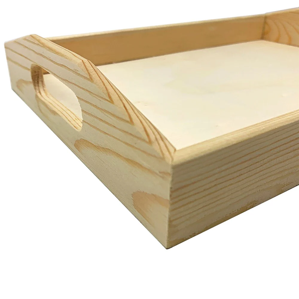 Tavă din lemn – decor de botez, accesoriu pentru tava bebelușului